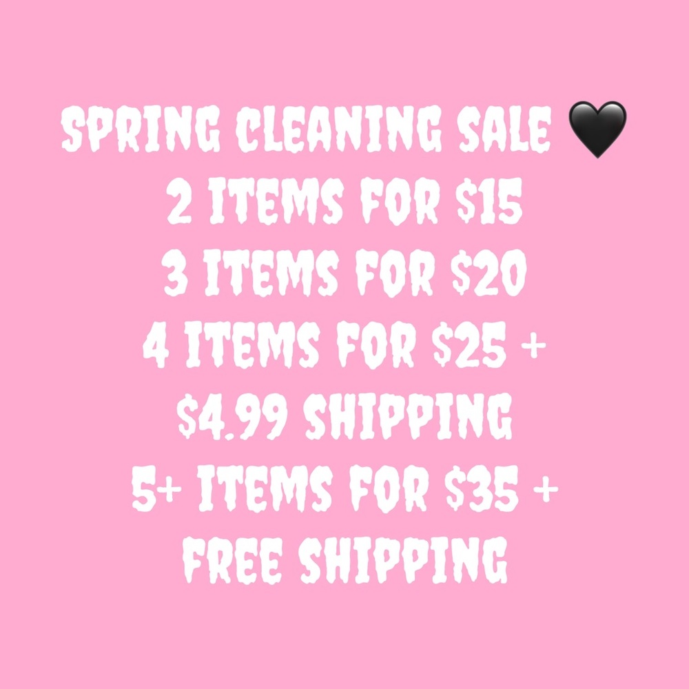 💀🖤 SPRING CLEANING + BUNDLE SALE 💀🖤